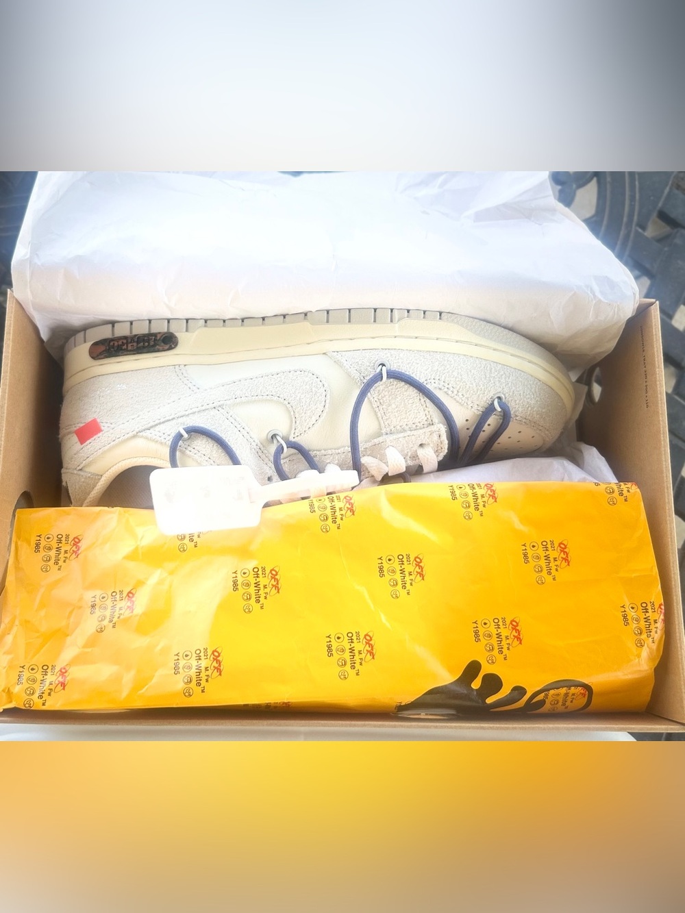 Nike Dunk Low x Off-White Lot 18 of 50'Condition: Brand New in Box Size Men's 9 - Picture 8 of 9